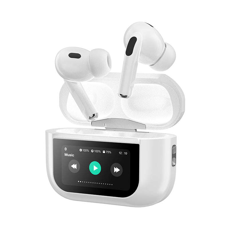 Słuchawki A9 Pro | ANC ENC | Bluetooth 5.3 | LCD | Etui | iOS Android